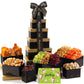 Nut Cravings Gourmet Collection - Happy Birthday Nuts & Dried Fruits Tower Gift Basket With Hb Ribbon (12 Assortments) Food Plat