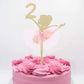 Ballet Cake Topper 1 To 5 Years Old - Ballerina, Birthday Cake Topper, Ballet Birthday Party, Dancing Princess Birthday Party, B