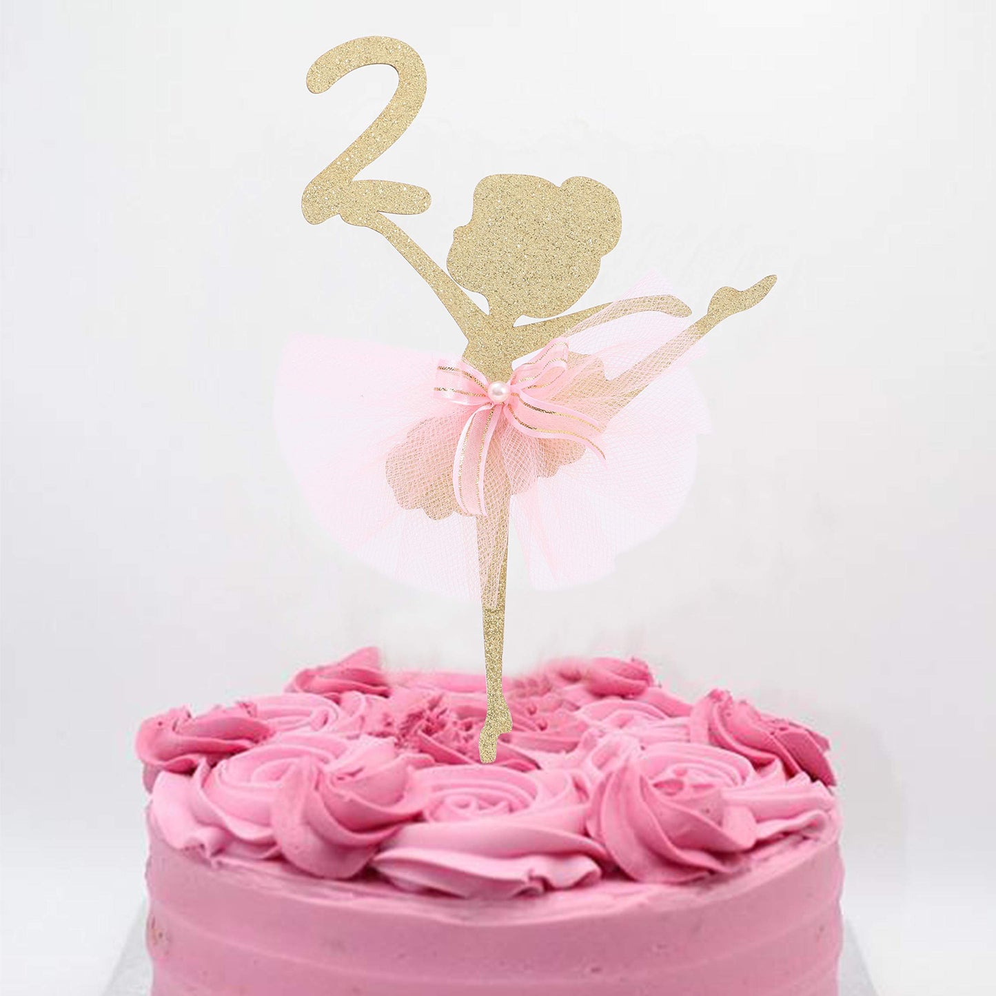 Ballet Cake Topper 1 To 5 Years Old - Ballerina, Birthday Cake Topper, Ballet Birthday Party, Dancing Princess Birthday Party, B