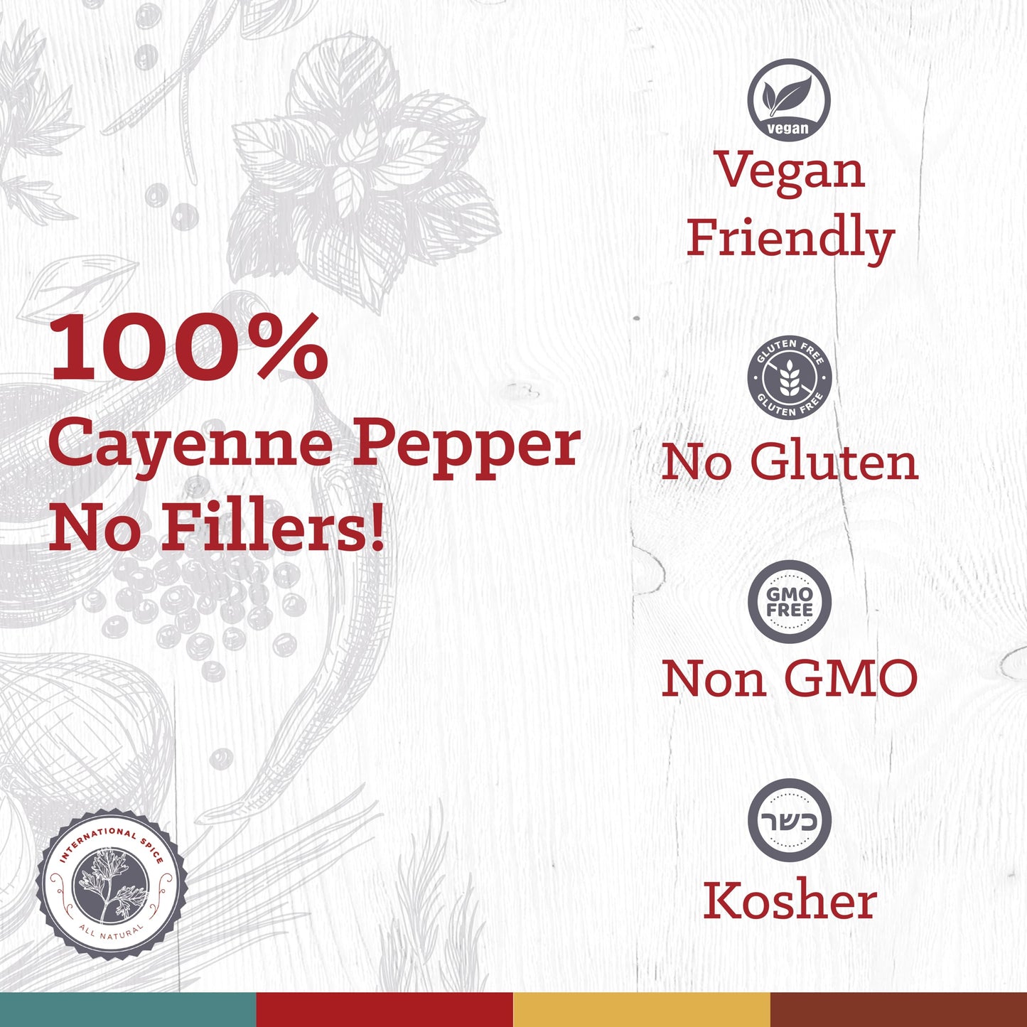 Cayenne Pepper By International Spice, Red Cayenne Pepper Seasoning Powder, Essential Gourmet Kitchen Spice, Bulk, 20 Lb. Bag