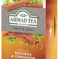 Ahmad Tea Herbal Tea, Rooibos & Cinnamon, Decaffeinated, Sugar-Free, 20 Teabags, Model 001-U