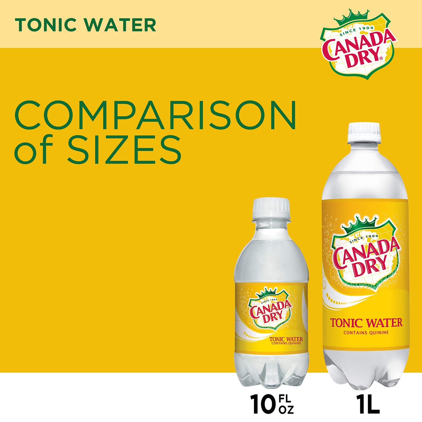 Canada Dry Tonic Water, 10 fl oz Glass Bottle, Pack of 6, Model DPSUSC800080324