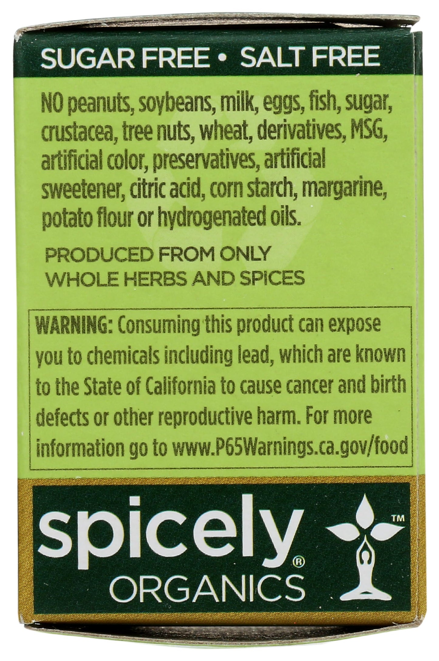 Spicely Organic Thyme 0.10 Ounce ecoBox Certified Gluten Free