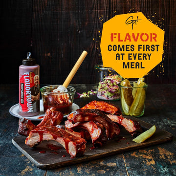 Flavortown BBQ Sauce Variety Pack - Gourmet BBQ Sauce  Barbecue Sauce Set  BBQ Sauce Sampler  Grilling Sauces Gift Set  Carolina  Money Honey  Mop  Smokin Hickory - 14 Ounce (Pack of 4)