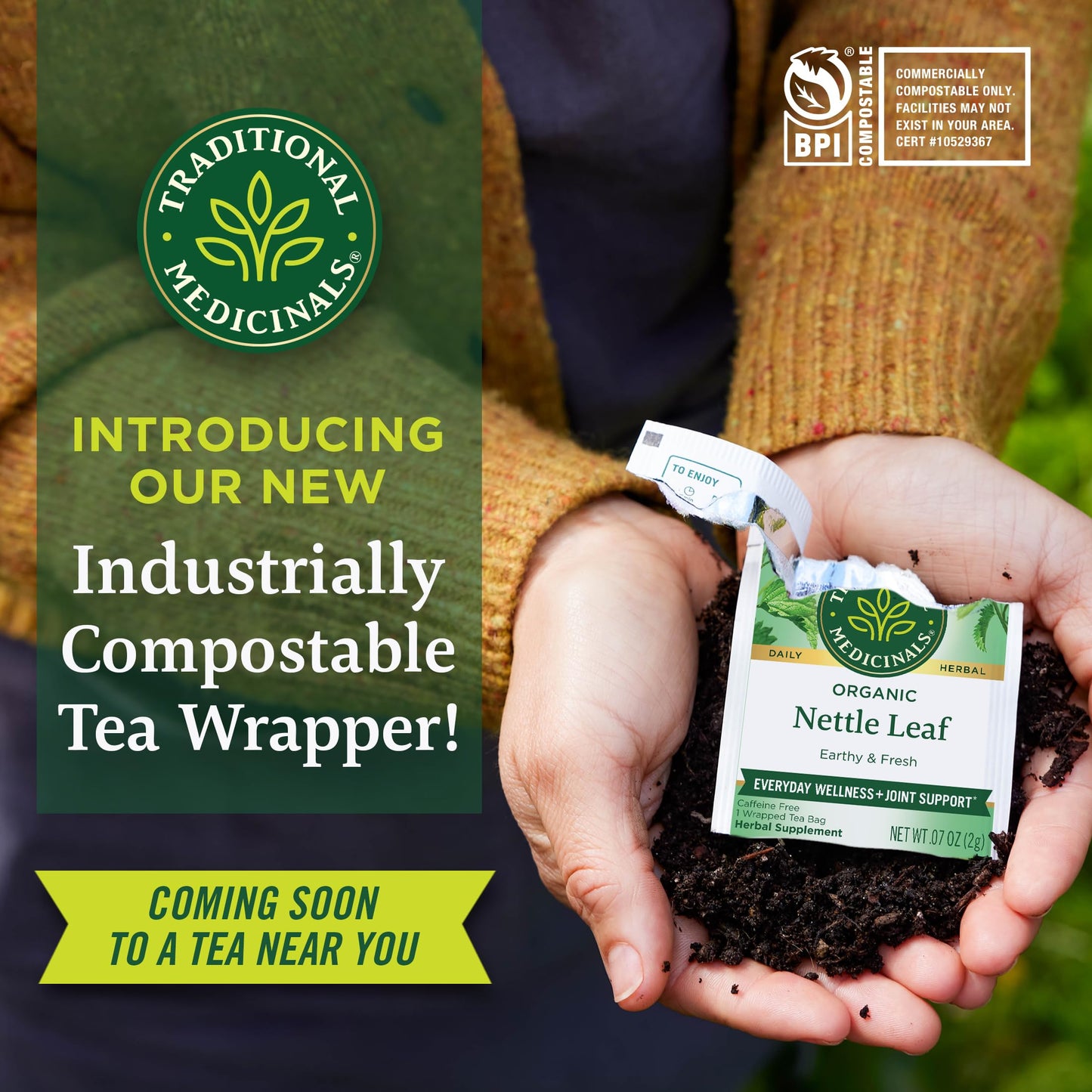 Traditional Medicinals Organic Nettle Leaf Tea, 48 Tea Bags, 3 Pack