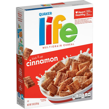 Quaker Life Breakfast Cereal, Cinnamon, 13 Ounce (Pack of 3)