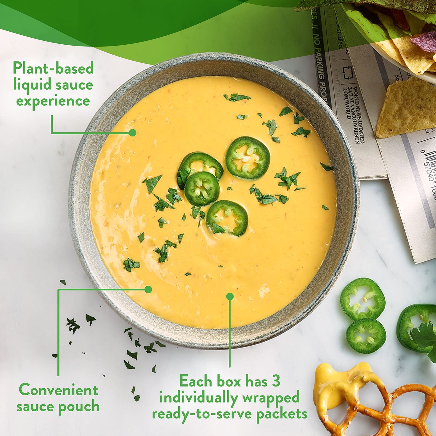 Daiya Cheddar Cheese Sauce, Dairy Free Vegan Cheese Sauce, 14.2 Ounce (Pack Of 8)