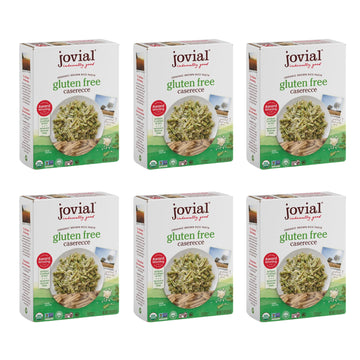 Jovial Whole Grain Brown Rice Caserecce Pasta - Pasta Caserecce, Caserecce Pasta, Whole Grain Pasta, Organic Pasta, Gluten Free, Dairy Free, Brown Rice Pasta, Made In Italy - 12 Oz, 6 Pack