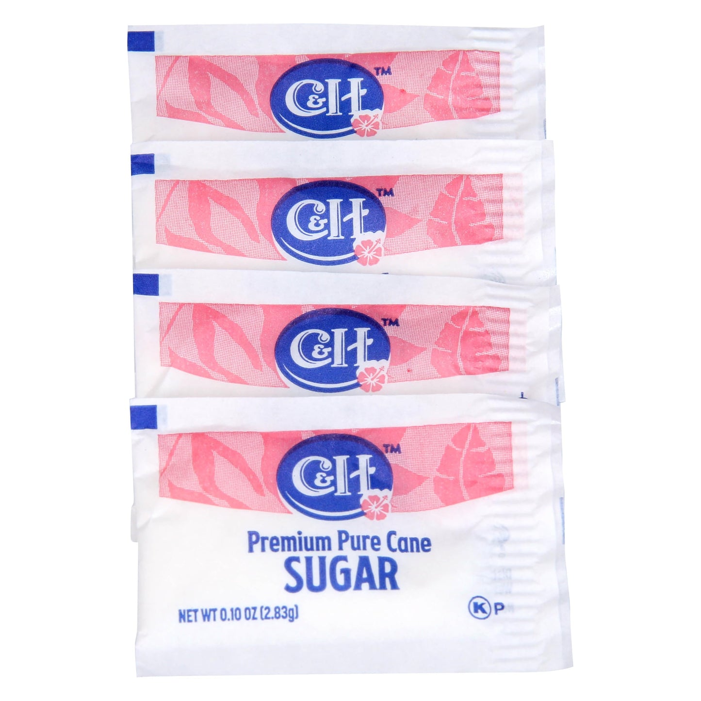 C&H Sugar Packets - 0.1 Ounce, 2000 Count - Ideal for Coffee, Tea, and Baking