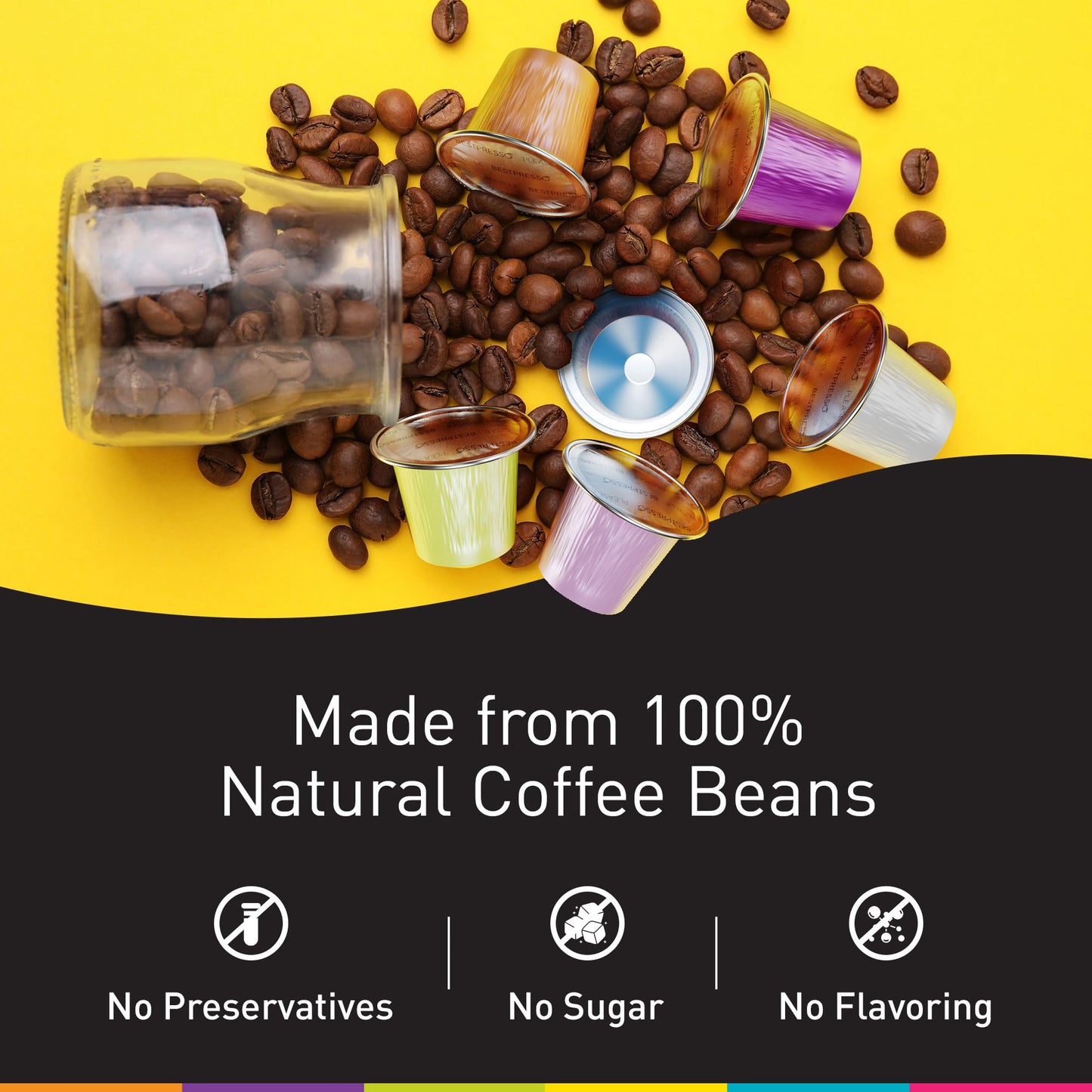 Bestpresso Coffee Variety Pack for Nespresso Original Machine, 120 Pods, Includes Decaf, Model BST06104