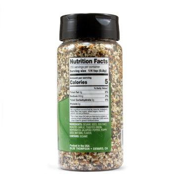 Olde Thompson Everything Bagel Seasoning With Jalapeno, Spice And Seasoning Blend 7.2 oz