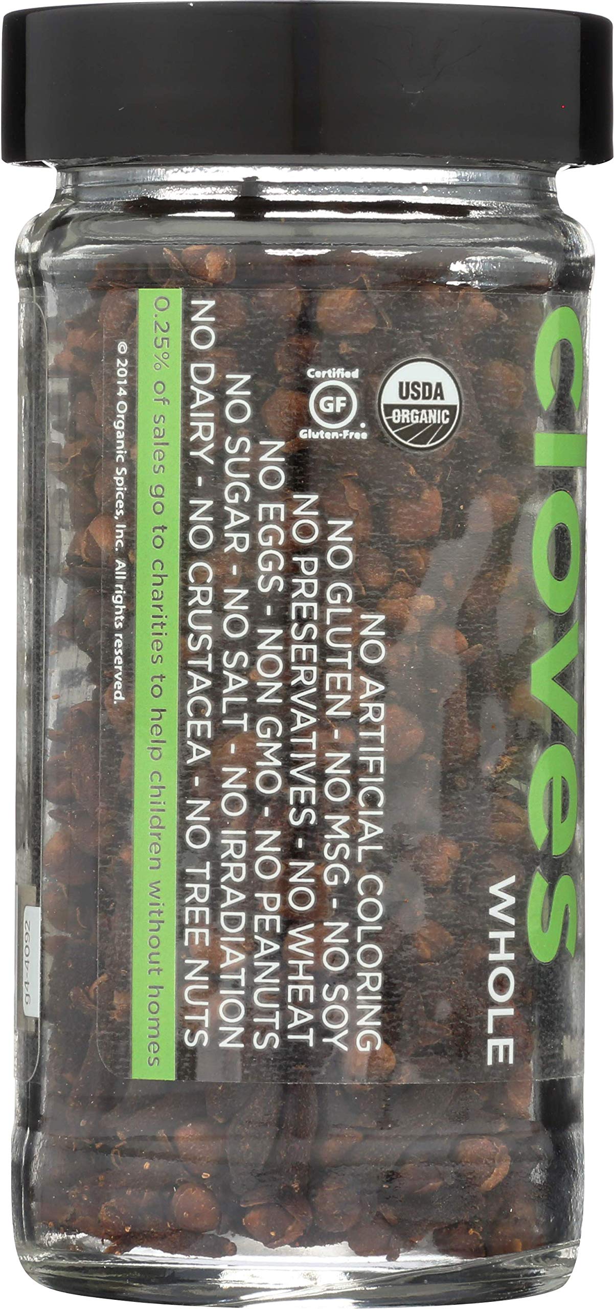 Spicely Organic Cloves Whole 1.10 Ounce Jar Certified Gluten Free