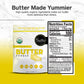 Healthier Comforts Organic Butter Powder | USDA Certified Organic Dehydrated Unsalted Butter | Kosher, Gluten Free, Non-GMO | Po