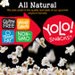 YOLO! Gourmet Hulless Popcorn Kernels, Non-GMO, Gluten-Free, Vegan, 32 Oz Resealable Bag