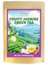 TeeLux Fruit Scented Jasmine Green Tea, Brisk Green Tea with Natural Fruity Jasmine Flavor, Pleasant Jasmine & Fruit Aroma, 50 C