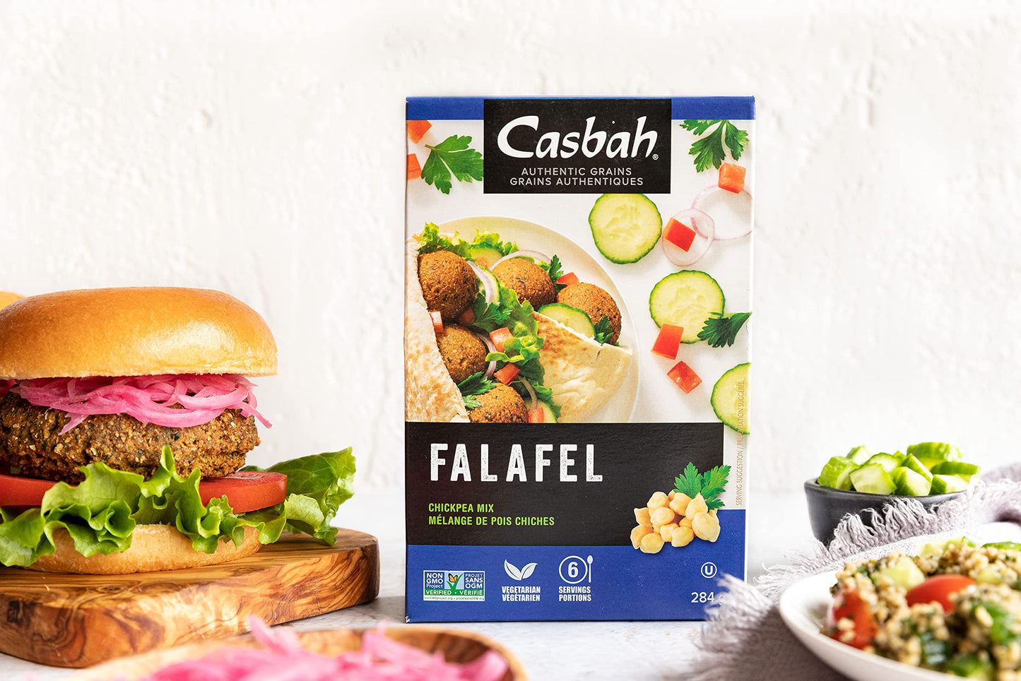 Casbah Authentic Grains, Falafel Chickpea Mix, 10 Ounce