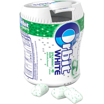 Orbit White Spearmint Sugar Free Chewing Gum, 40 Count (Pack Of 6)