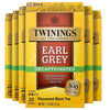 Twinings Decaffeinated Earl Grey Black Tea Individually Wrapped Bags, 20 Count (Pack of 6), Flavoured with Citrus and Bergamot, 