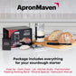 Apron Maven Sourdough Starter Kit - 34 oz Jar with Scale & Accessories - Clear, Model SDK34