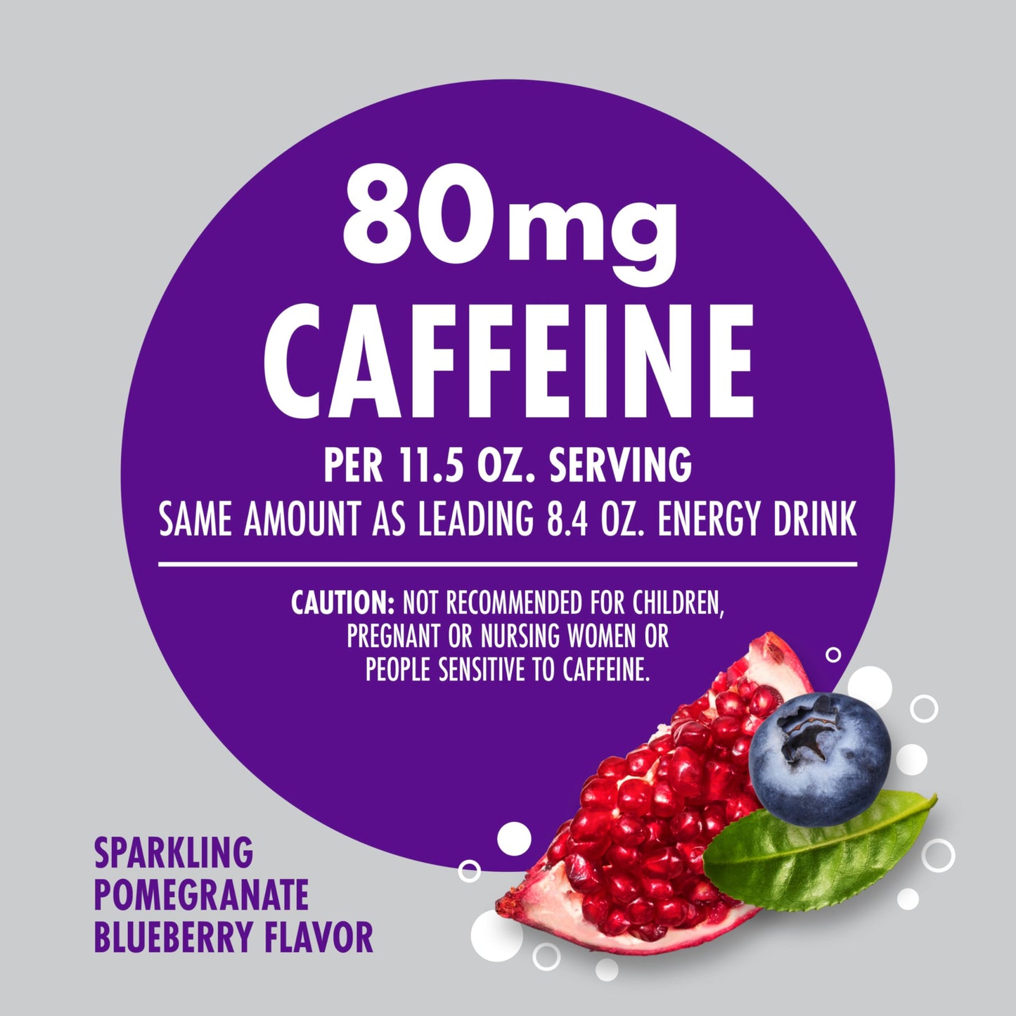 V8 +Energy Sparkling Pomegranate Blueberry Juice Energy Drink  11.5 fl oz Can (12 Pack)