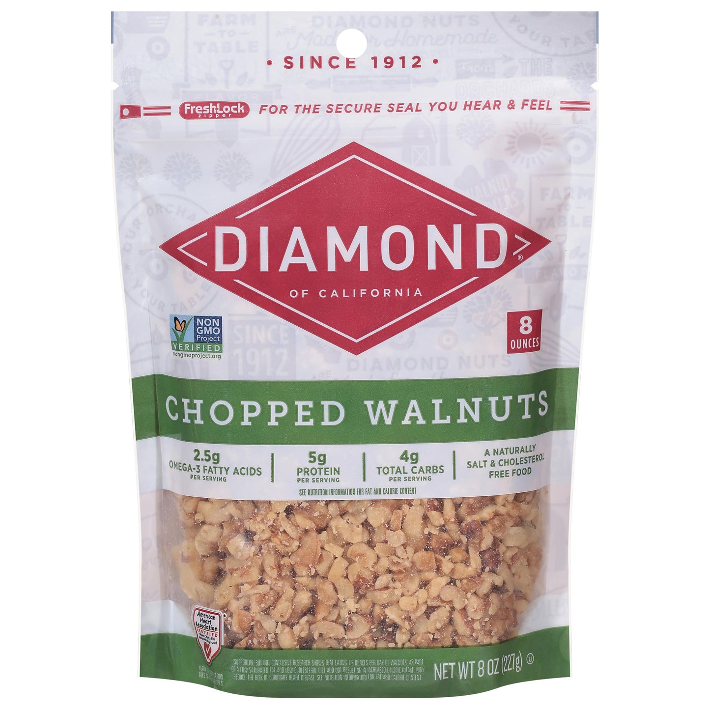 Diamond Of California Chopped Walnuts, 8Oz - 1 Count