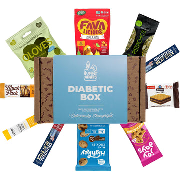 Diabetic Snack Box - Low Sugar Variety Pack | Healthy Snack Box with Low Carb, Low Sugar Snacks | Ideal Gift for Diabetics, Keto