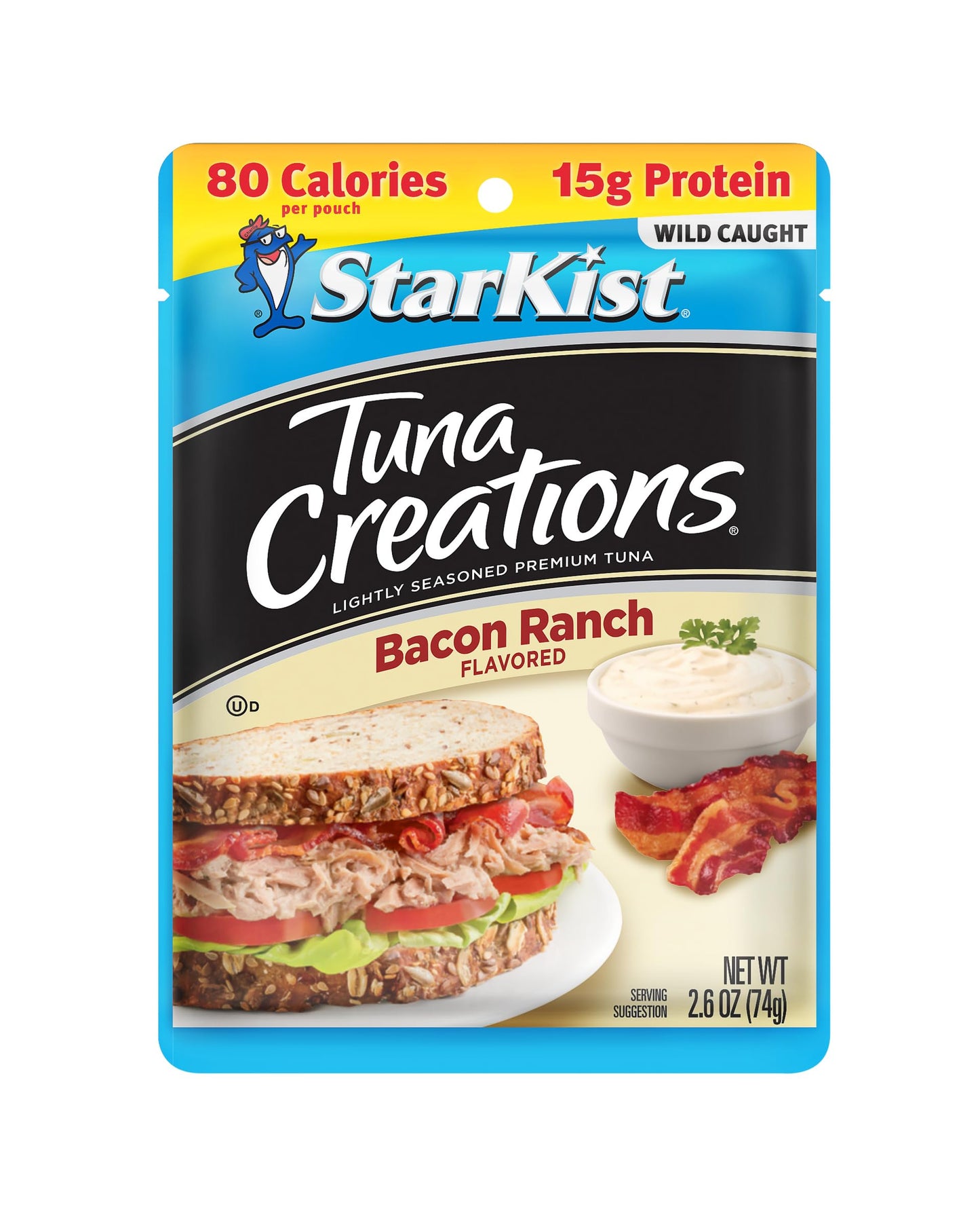 StarKist Tuna Creations Bacon Ranch, 2.6 Oz, Pack of 24, Model 515900
