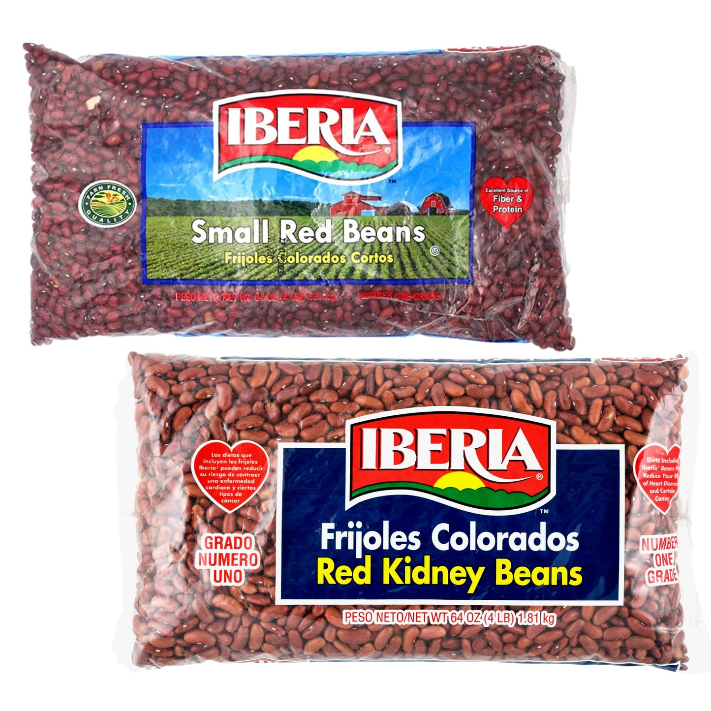 Iberia Red Kidney Beans, 4lb. and Iberia Smal Red Beans, 4lb.