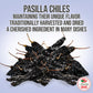 Pasilla Chiles Dried 1Lb (16Oz) - Staple In Mexican Cooking: Moles, Sauces, Stews, Salsa. Mild Heat - Punget And Tangy Flavor. B