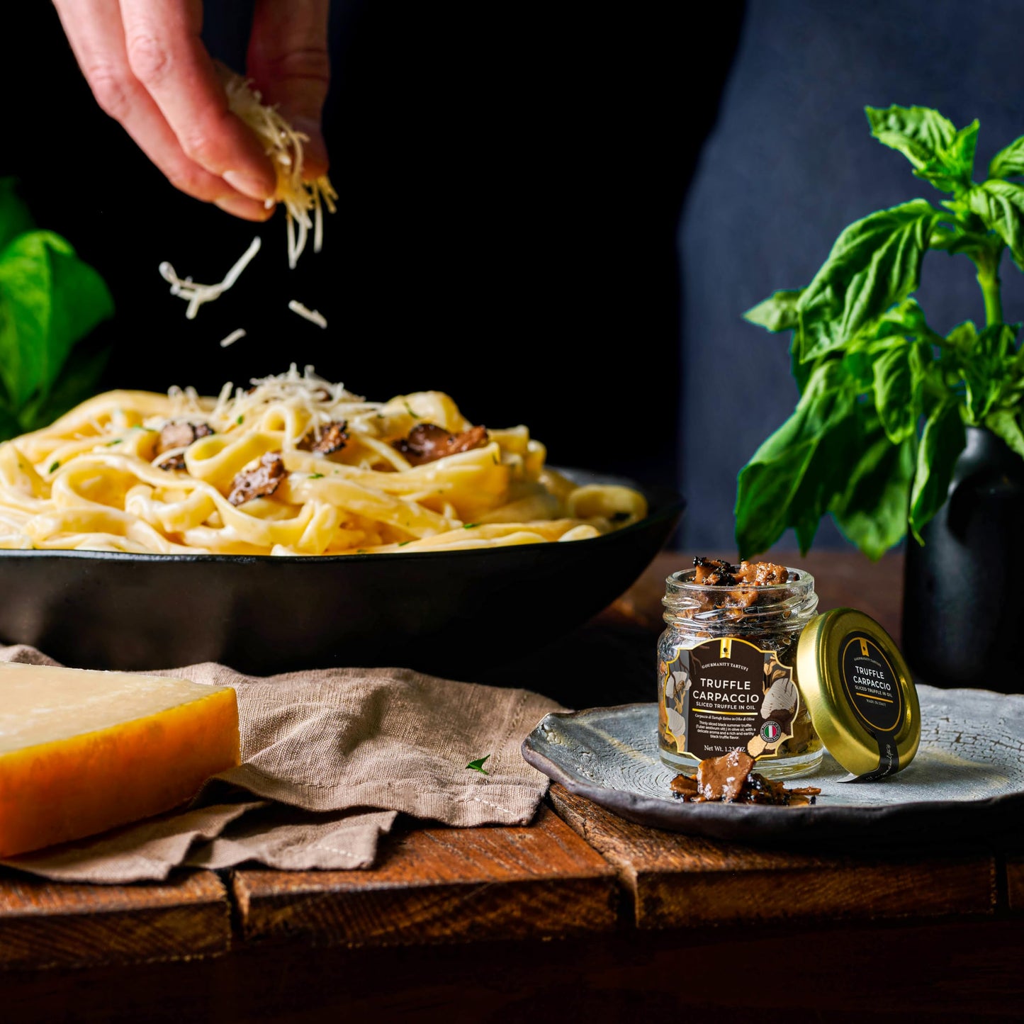 Gourmanity Tartufi Black Truffle Slices, Truffle Carpaccio In Olive Oil, (Tuber Aestivum Vitt.) Add Luxury Flavor To Any Dish, P