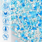 Sprinkles For Cake Decorating, Edible Blue Sprinkles Topper, Cookie Sprinkles For Cupcakes, Candy, Cream, Chocolate Cake Decorat