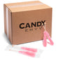 Candy Envy - Light Pink Rock Candy Sugar Sticks - Cherry Flavored - 144 Indiv. Wrapped