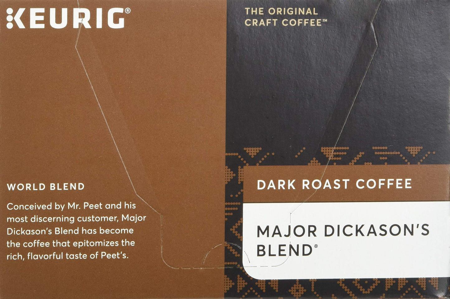 Peets Coffee Major Dickasons Blend K-Cup, Deep Roast, 60 Count, Coffee