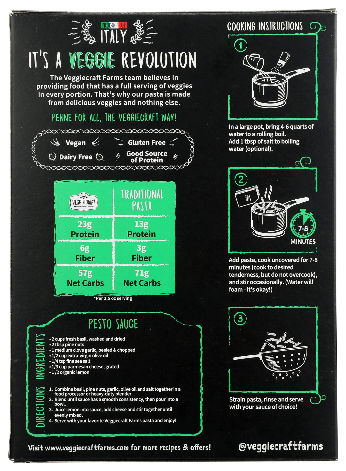 VEGCRFT CAULFLWR PENNE ( 12 X 8 OZ   )