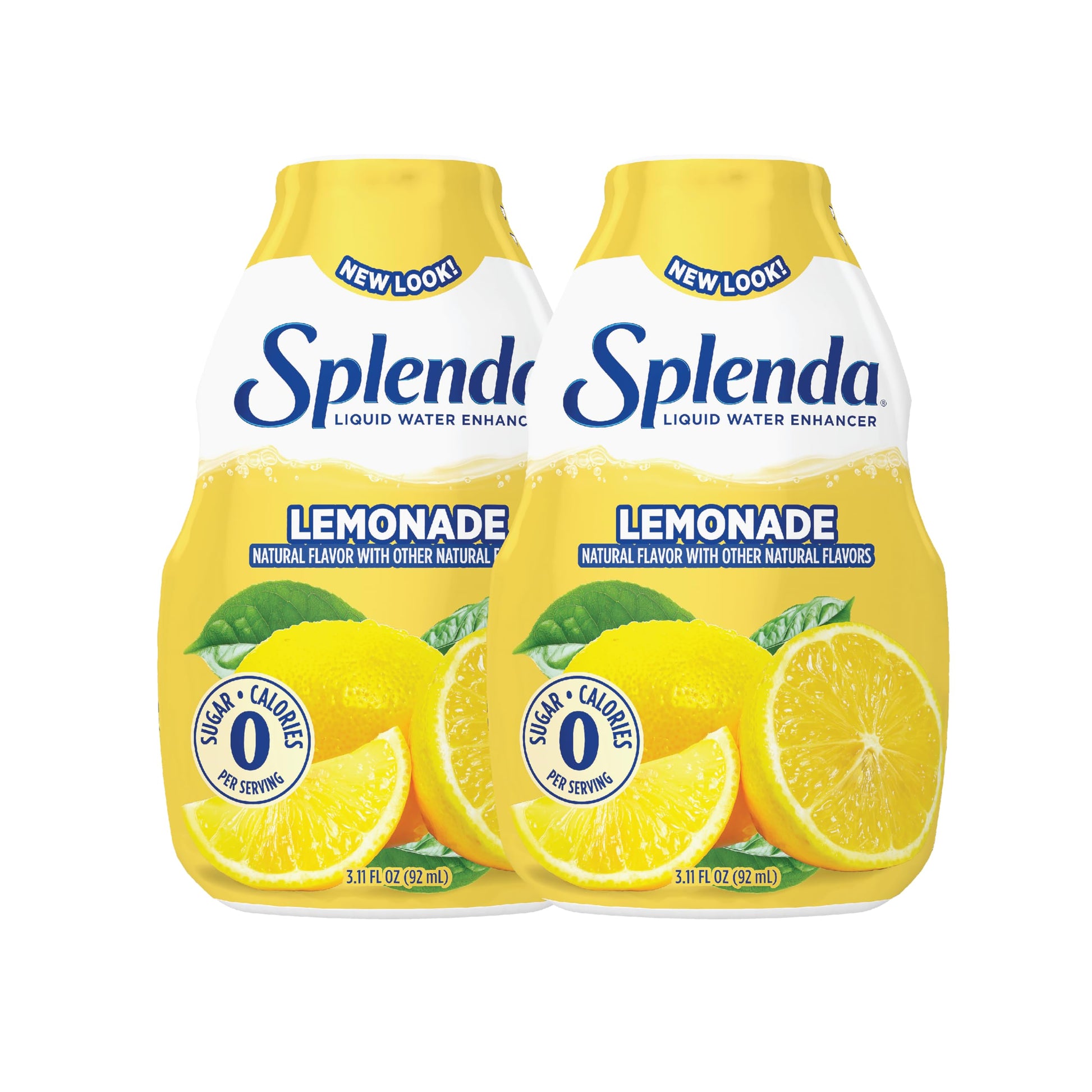 SPLENDA Liquid Water Enhancer Drops, Sugar Free, Zero Calorie, Natural Flavor, Concentrated Drink Mix, 3.11 Fl Oz Each Bottle (L