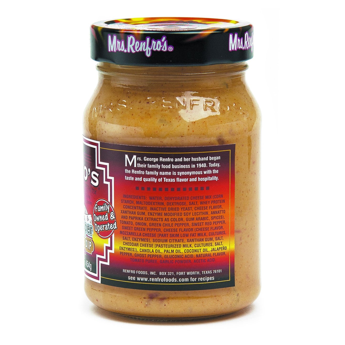 Mrs. Renfros Ghost Pepper Nacho Cheese Dip - Gluten Free (16-oz. jars, 2-pack)