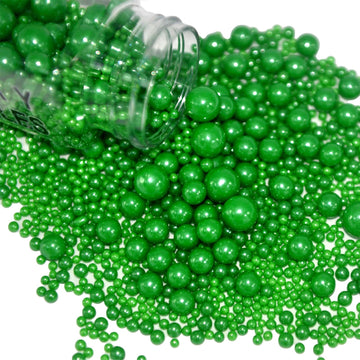 Green Sprinkles Christmas Sprinkles for Cookie Decorating Edible Pearls for Cake Decorating Cookie Baking Cake Topper Cupcake De