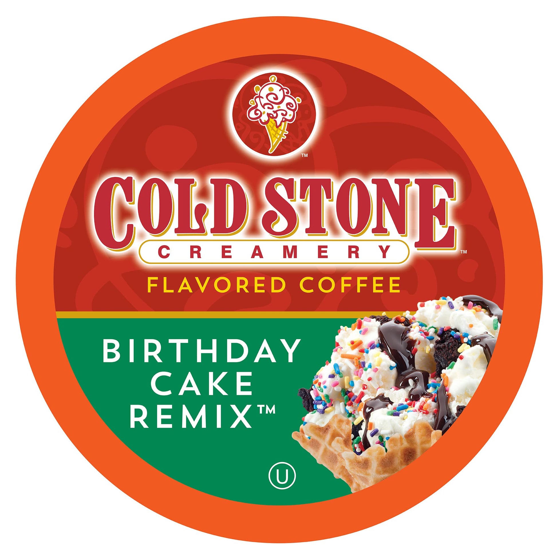 Cold Stone Creamery Beverages Coffee Pods, Birthday Cake Flavor, 40 Count, Compatible with K Cup Brewers
