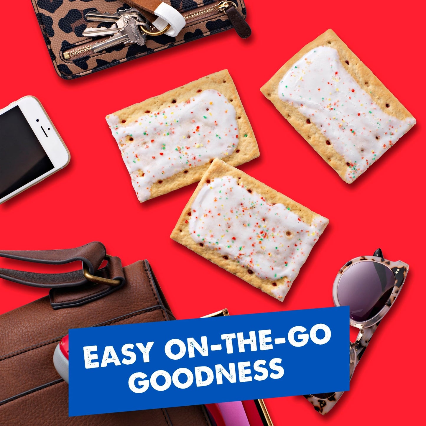 Pop-Tarts Toaster Pastries, Breakfast Foods, Kids Snacks, Value Pack, Frosted Cherry (32 Pop-Tarts)