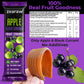 Zearaw Healthy Fruit Snacks For Adults And Kids - 30 Organic Fruit Leather With Dried Black Currant, Pear-Mango, Apple-Raspberry
