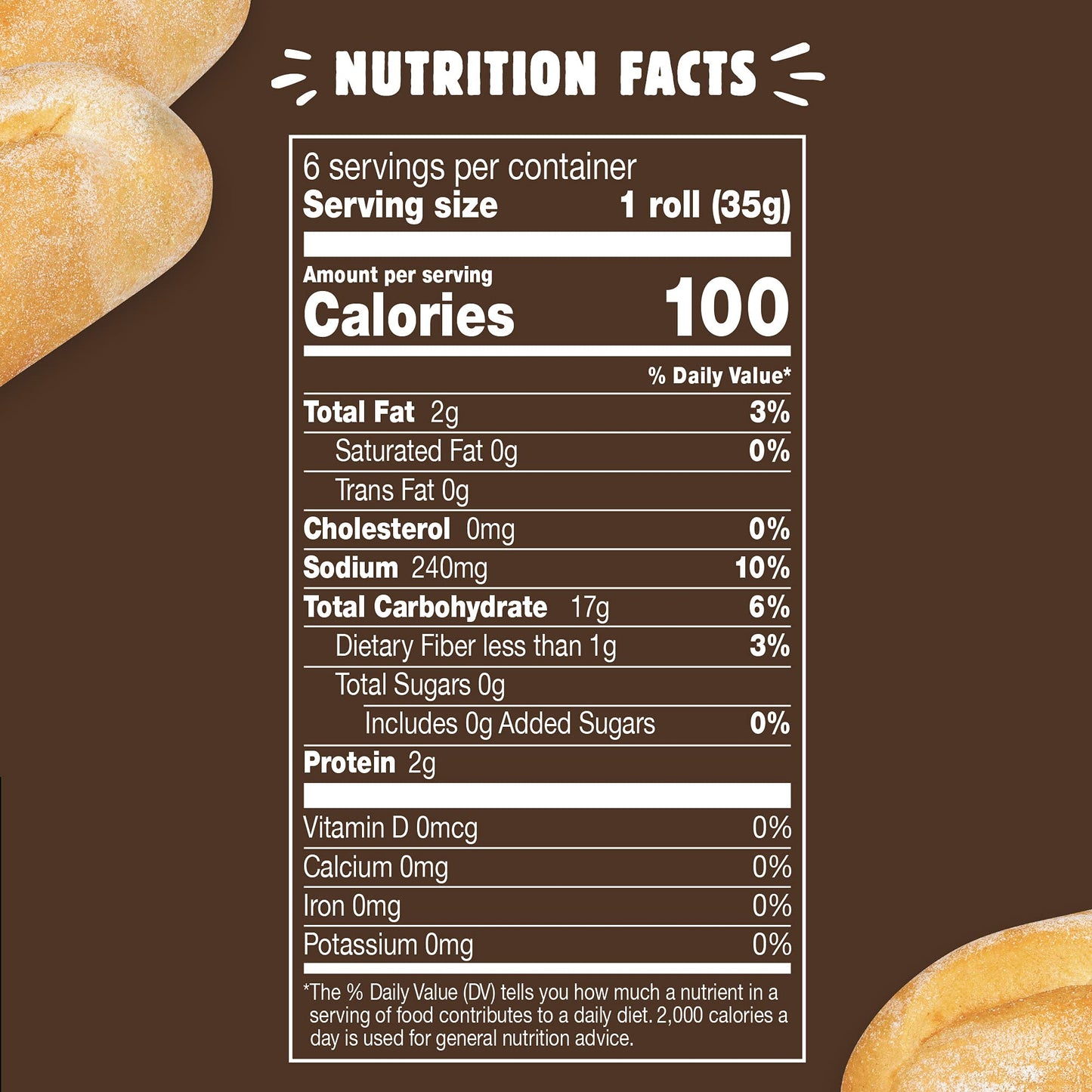 Udis Gluten Free Classic French Dinner Roll, Frozen, 7.41 oz.
