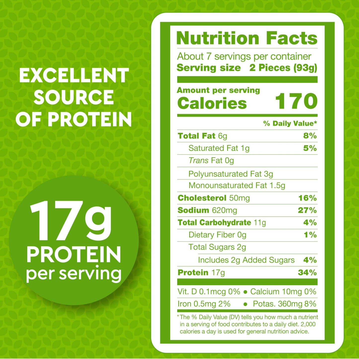 Just Bare Lightly Breaded Chicken Breast Strips | Fully Cooked | 16G Protein |Frozen | 1.50 LB