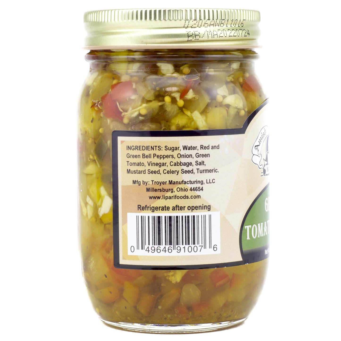 Amish Wedding All-Natural Green Tomato Relish 15 Ounces (Pack of 2)