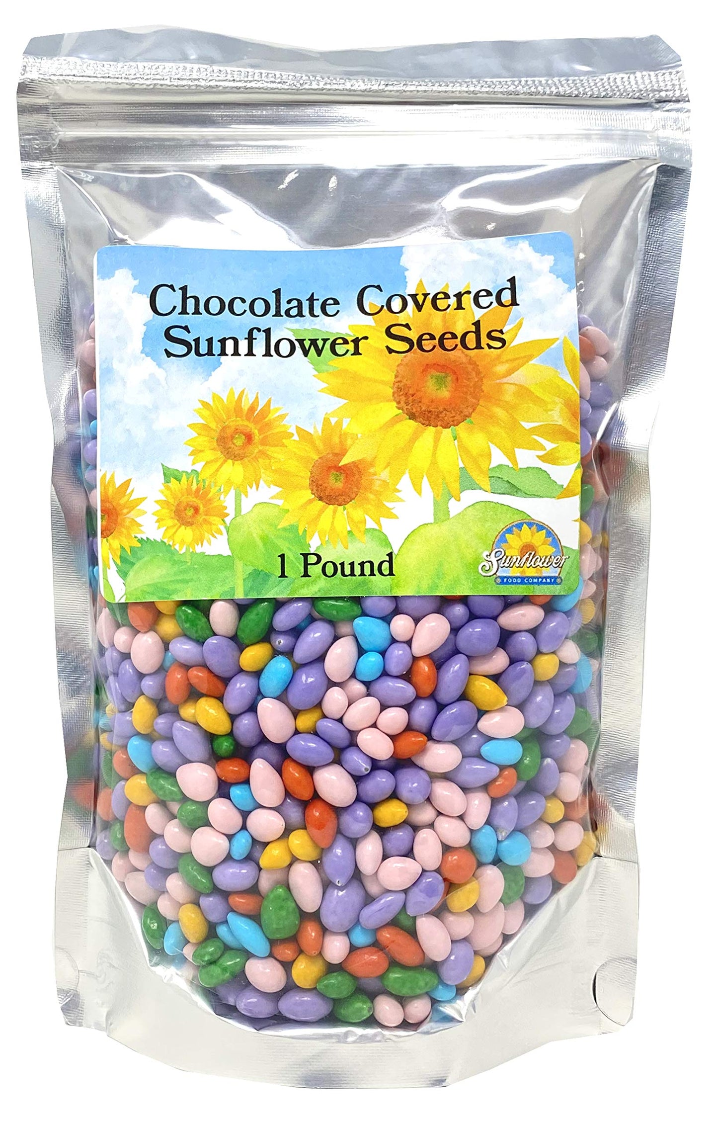 Rabbit Creek Sunflower Food Company Pastel Chocolate Covered Sunflower Seeds, Easter Chocolate Spring Cupcake Decorations, Ice C