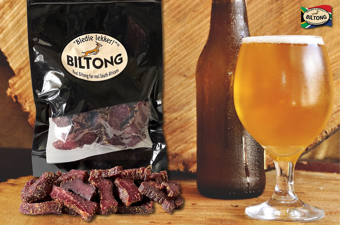 Bledie Lekker Biltong Chunks 8Oz