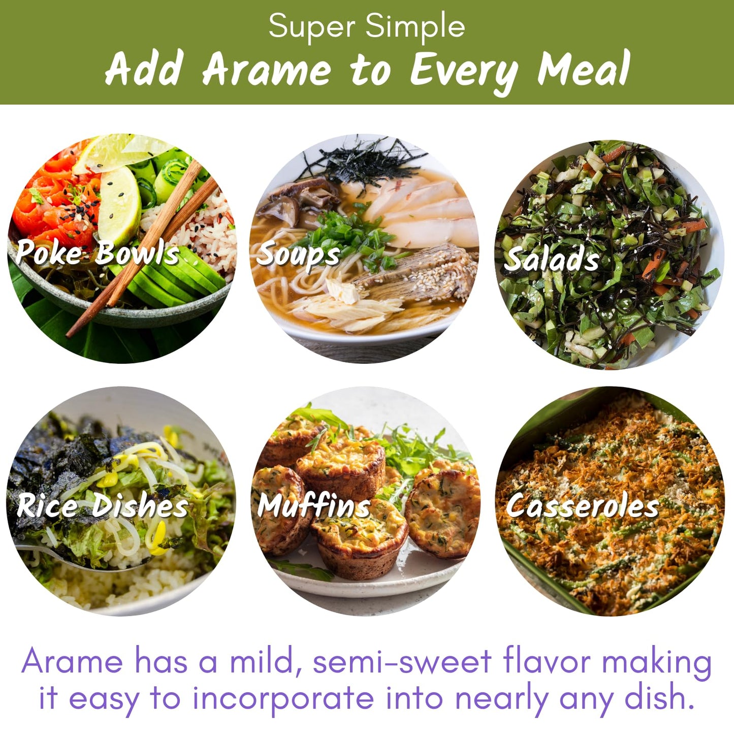 Emerald Cove Pacific Arame, Non-Gmo Dried Seaweed, Hijiki Substitute, 1.76 Oz (Pack Of 6)