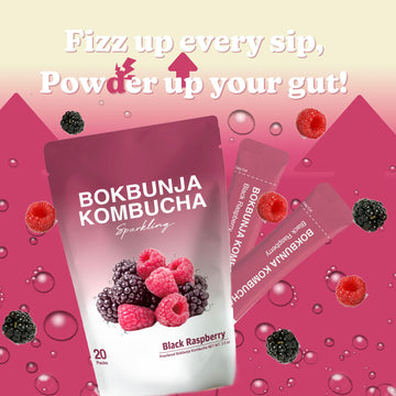 Dalamhari Kombucha Powder | Black Raspberry Bokbunja 20T | Kombucha Drink Probiotic Soda Urban Kombucha Synergy Scoby Kombucha S
