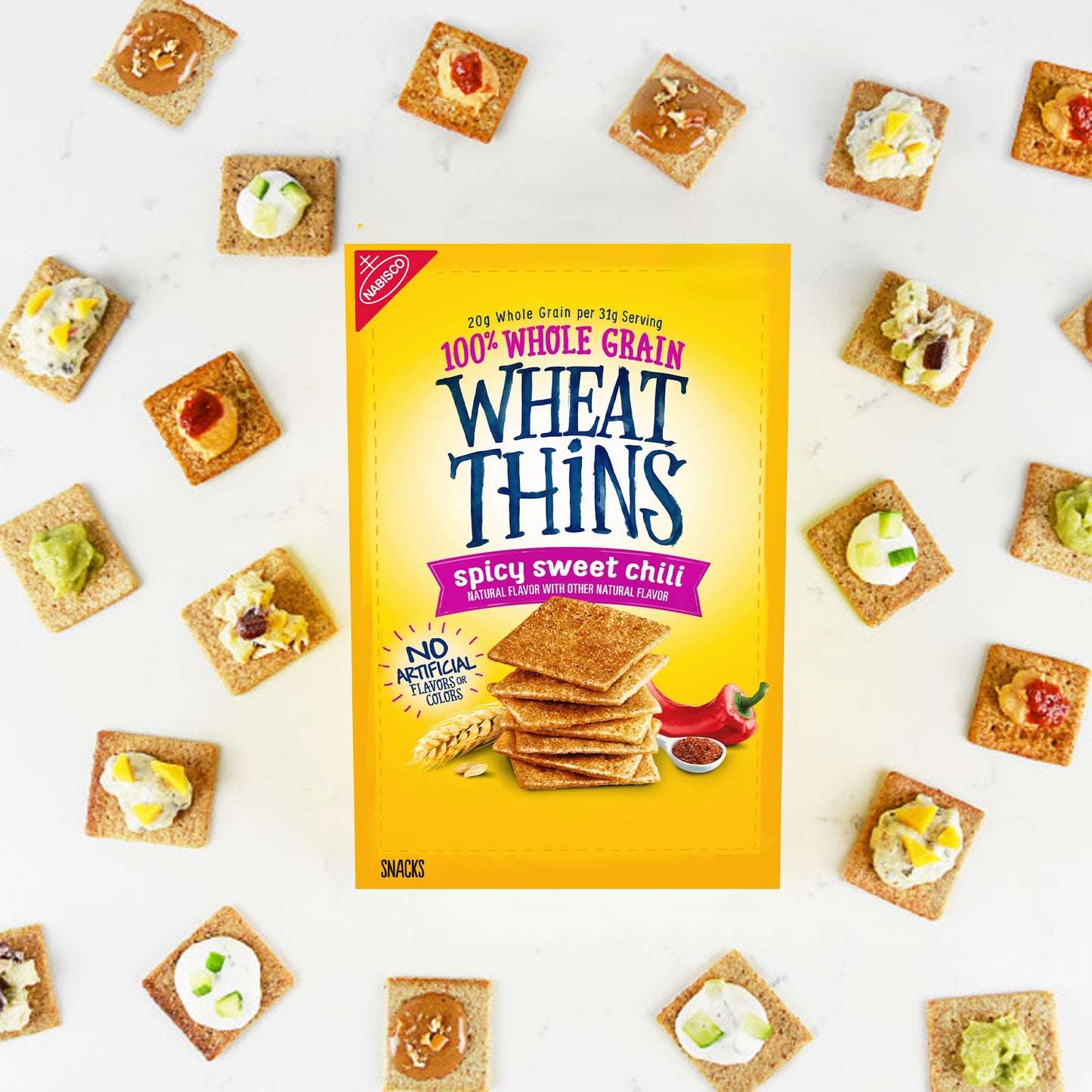 Wheat Thins Spicy Sweet Chili Snacks  Whole Grain Wheat ers  Snack ers  8.5 oz