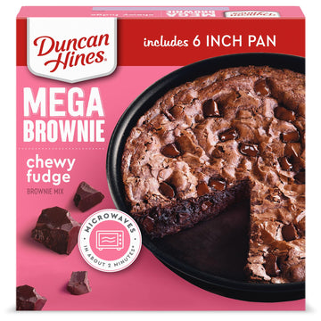 Duncan Hines Easy Brownie Kit, Double Fudge Mix, 7.7 OZ - Perfect for Quick and Delicious Brownies