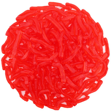 FirstChoiceCandy Sweet & Sour Gummy Worms, Multi Flavors and Solid Colors (2 Pound, Red Strawberry)